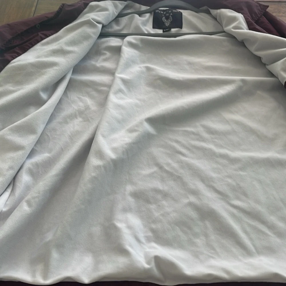 Hawk’s Bay Maroon Burgundy nylons Jacket windbreaker size 2XL - Picture 6 of 11